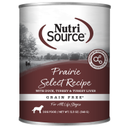 NutriSource Dog GF Prairie Select 12/12.3oz