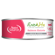 NutriSource Cat PureVita Grain Free Salmon Entree 12/5.5oz