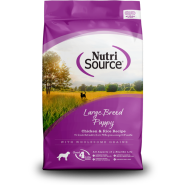 NutriSource Dog Large Breed Puppy 13.6kg Bonus Bag