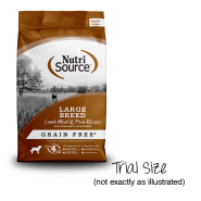 NutriSource Dog Grain Free LrgBreed Lamb&Peas Trials 12/140g