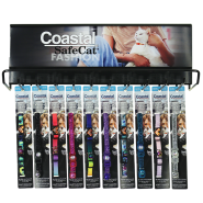 SafeCat Heartbrkr/Jeweled w/Glitter Collar Combo Display
