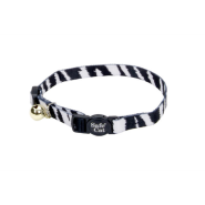 Safecat Fashion Bkwy Collar 12" Zebra