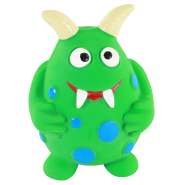 Rascals Dog Toy Latex Monster Green 3"