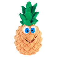 Rascals Dog Toy Latex Pineapple Yellow 5"