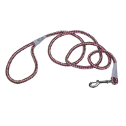 K9 Explorer Reflective Braided Rope Snap Leash Rosebud 6