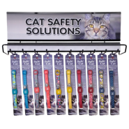 SafeCat Magnetic Buckle Cat Collar Display
