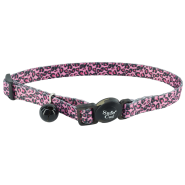 SafeCat Collar Breakaway Pink Cheetah 3/8"x8-12"