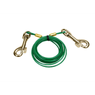Titan Puppy Tie Out Cable w/Titan Brass Plate Snaps