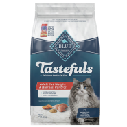Blue Cat Tastefuls Adult Weight&Hairball Ctrl Chk&BrRice 7lb