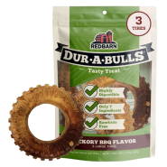 Redbarn Dog Dur-A-Bulls Tire Hickory BBQ Large 3pk