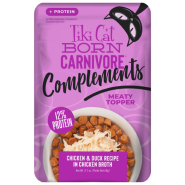 Tiki Cat Born Carnivore Complements Chkn&Duck 12/2.1oz Pch