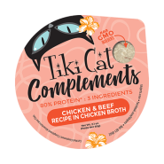 Tiki Cat Complements Wet Topper Chicken & Beef 8/2.1 oz